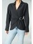 Mottisfashion Kemerli Gömlek - Siyah 8