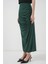 Mottisfashion 8035 Büzgülü Midi Etek - Zümrüt Yeşili 4