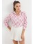 Mottisfashion 3964 Hafif Dökümlü Saten Gömlek - B.pembe 1