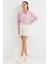 Mottisfashion 3964 Hafif Dökümlü Saten Gömlek - B.pembe 4