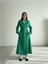 Mottisfashion Kapitone Deri Trench - Yeşil 1