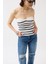 Mottisfashion Çizgili Straplez Dokulu Bluz 1