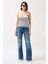 Mottisfashion Çizgili Straplez Dokulu Bluz 6