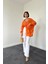 Mottisfashion Oranj Tek Cepli Bedensiz Cruz Gömlek 2