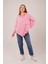Mottisfashion Salaş Kesim Cepli Pembe Gömlek 6