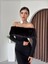 Mottisfashion Bestia Straplez Tüy Detaylı Elbise 3