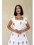 Mottisfashion Fuşya Sıfır Kol Fırfırlı Elbise 2
