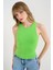 Mottisfashion Örme Bisiklet Yaka Atlet - Yeşil 8