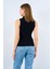 Mottisfashion Patlı Düğmeli Triko Atlet - Siyah 10