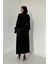 Mottisfashion Siyah Kuşaklı Gömlek Elbise 8