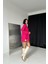 Mottisfashion Fuşya Lazer Kesim Bluz 2
