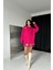 Mottisfashion Fuşya Lazer Kesim Bluz 3