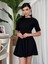 Mottisfashion Crem Pliseli Elbise 5
