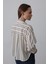 Mottisfashion Çizgili Kısa Gömlek - Bej-Lacivert 3
