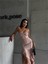 Mottisfashion Strablez Sandy Elbise Yanları Katlı - Bej 2