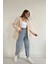 Mottisfashion Bej Düğmeli Deri Ceket 5