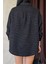 Mottisfashion Siyah Işıltılı Gömlek 4