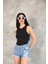 Mottisfashion Kolsuz Badi Bluz - Siyah 8