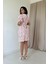Mottisfashion Fuşya Önlük Yakalı Poplin Elbise 4