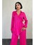 Mottisfashion Fuşya Jakarlı Biye Takım 2