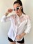 Mottisfashion Kadın Püskül Detay Poplin Gömlek Bluz Fırsat Ürün 1