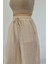 Mottisfashion Bej Keten Pantolon 2