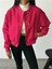 Mottisfashion Bomber Mont Cyrus Kumaş - Fuşya 2