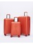 Polipropilen 3'lü Kırılmaz Valiz Seti Turuncu 6