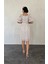 Mottisfashion Vizon Kare Desenli Yazlık Elbise 3