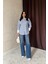 Mottisfashion Mavi Çizgili Poplin Uzun Kol Gömlek 1