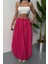 Mottisfashion Bel Lastikli Balon Etek Şanel Boy Soft Kumaş - Fuşya 4