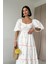 Mottisfashion Pudra Dantel Detaylı Brode Elbise 2