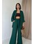 Mottisfashion Zümrüt Alice Gömlek ve Bol Kesim Pantolon Takım 1