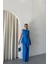 Mottisfashion Jakar Keten Kolsuz Bluz-Pantolon Tk - Mavi 1
