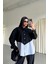 Mottisfashion Polyviskon - Poplin Parçalı Gömlek Pantolon Takım - Siyah 2