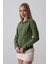 Mottisfashion Basic Gömlek - Koyu Haki 6