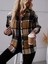 Mottisfashion Kadın Uzun Kollu Kare Desenli Önden Düğmeli Dokuma Gömlek 2