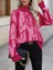 Mottisfashion Kadın Uzun Kollu Balıkçı Yaka Çok Renkli Triko Bluz 5