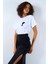 Mottisfashion Yandan Büzgülü Güllü Etek - Siyah 9