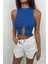 Mottisfashion Taş Detay Dekolteli Crop Bluz 3