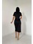 Mottisfashion Siyah Balıkçı Yaka Elbise 8
