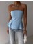 Mottisfashion Pileli Straplez Bluz 1