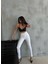 Mottisfashion Düğme ve Fermuarlı Kot Pantolon - Beyaz 1