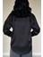 Mottisfashion Siyah Saten Gömlek 4