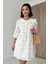 Mottisfashion Pembe Bebe Yakalı Brode Elbise 6