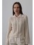 Mottisfashion Gömlek Yaka Uzun Kol Triko - Ekru 1
