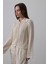 Mottisfashion Gömlek Yaka Uzun Kol Triko - Ekru 2