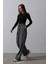 Mottisfashion Beli Lastikli Bol Paça Pantolon - Antrasit 1