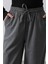 Mottisfashion Beli Lastikli Bol Paça Pantolon - Antrasit 4