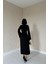 Mottisfashion Siyah Tek Kollu Elbise 8